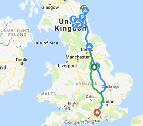 Northumberland - the Final Route